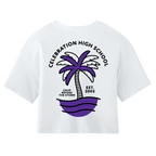 Womens CHS Palm Tree Cropped T-Shirt