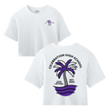 Womens CHS Palm Tree Cropped T-Shirt