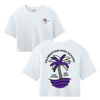 Womens CHS Palm Tree Cropped T-Shirt