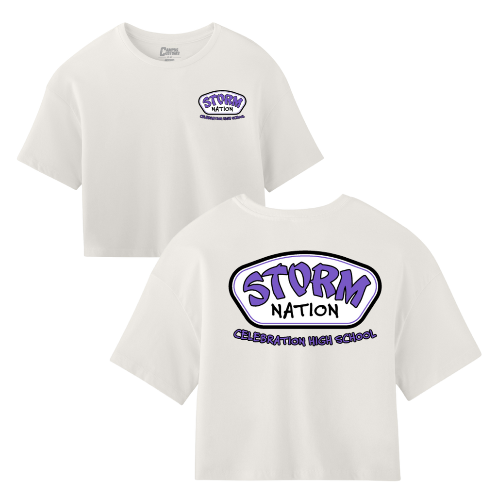 Womens CHS Storm Nation Cropped T-Shirt