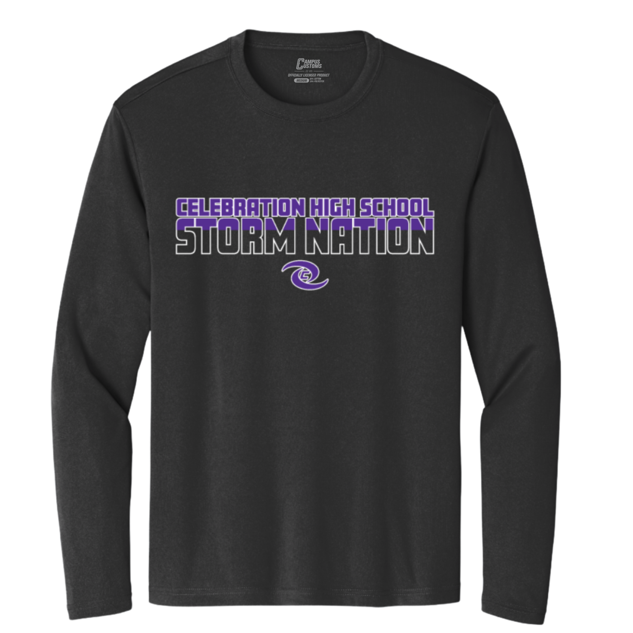 CHS Storm Wordmark Performance Long Sleeve