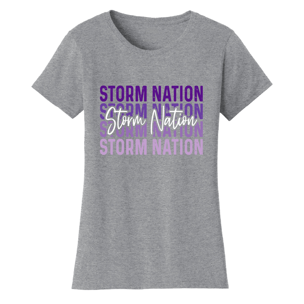 Womens CHS Ombre Script Storm T-Shirt