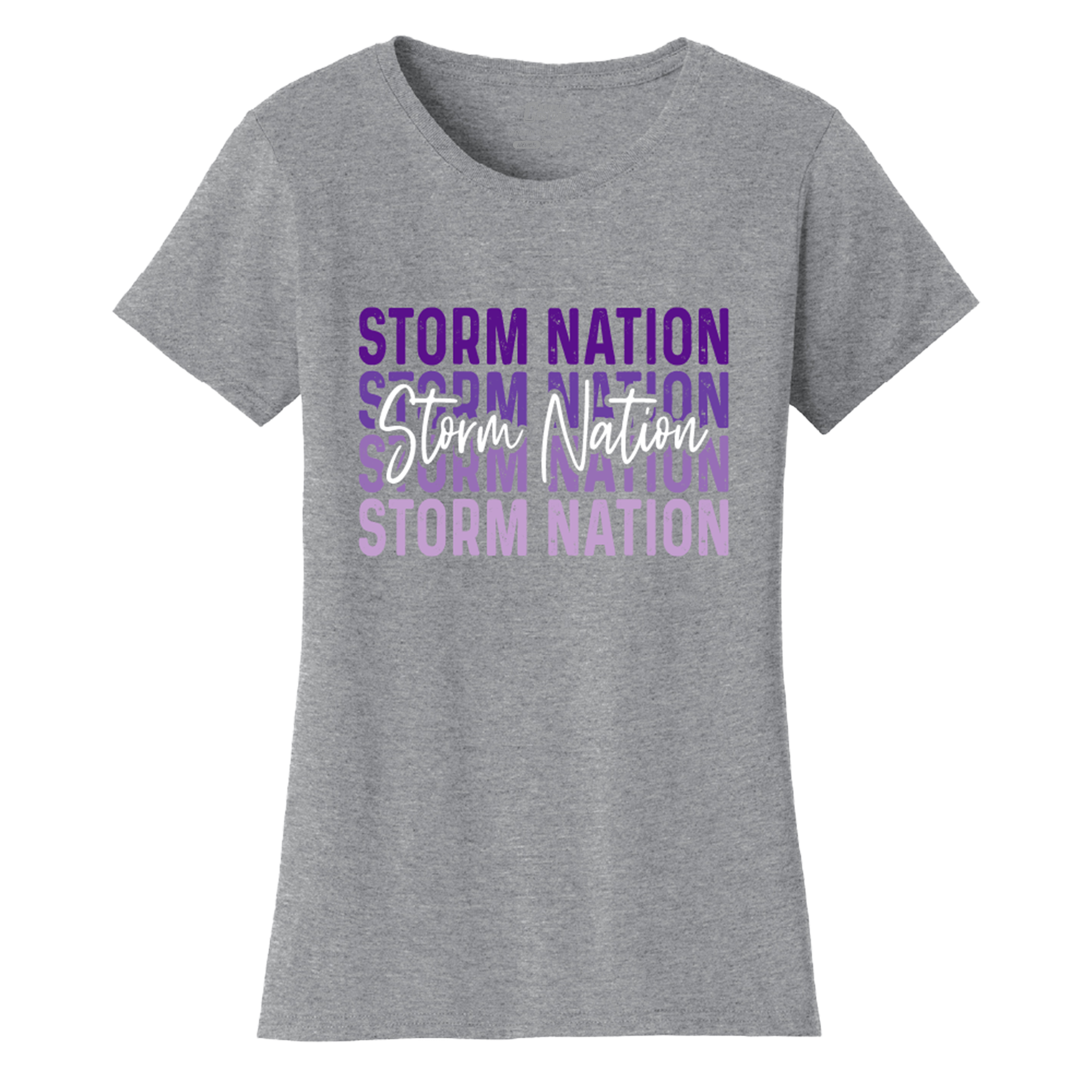 Womens CHS Ombre Script Storm T-Shirt