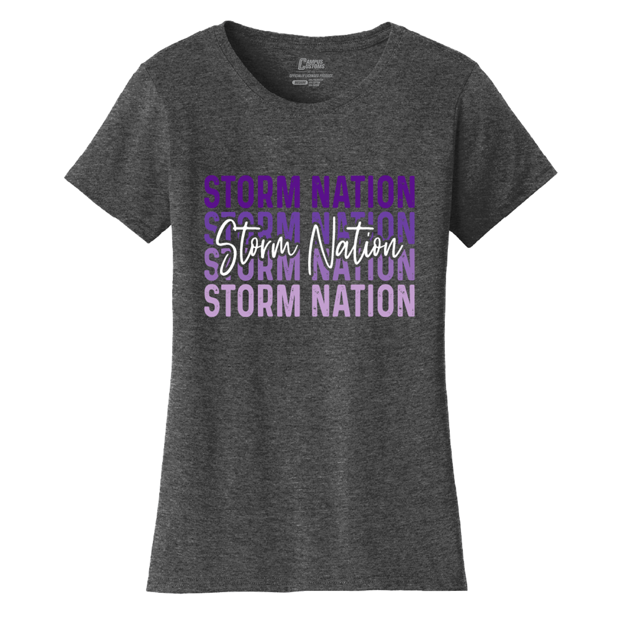 Womens CHS Ombre Script Storm T-Shirt