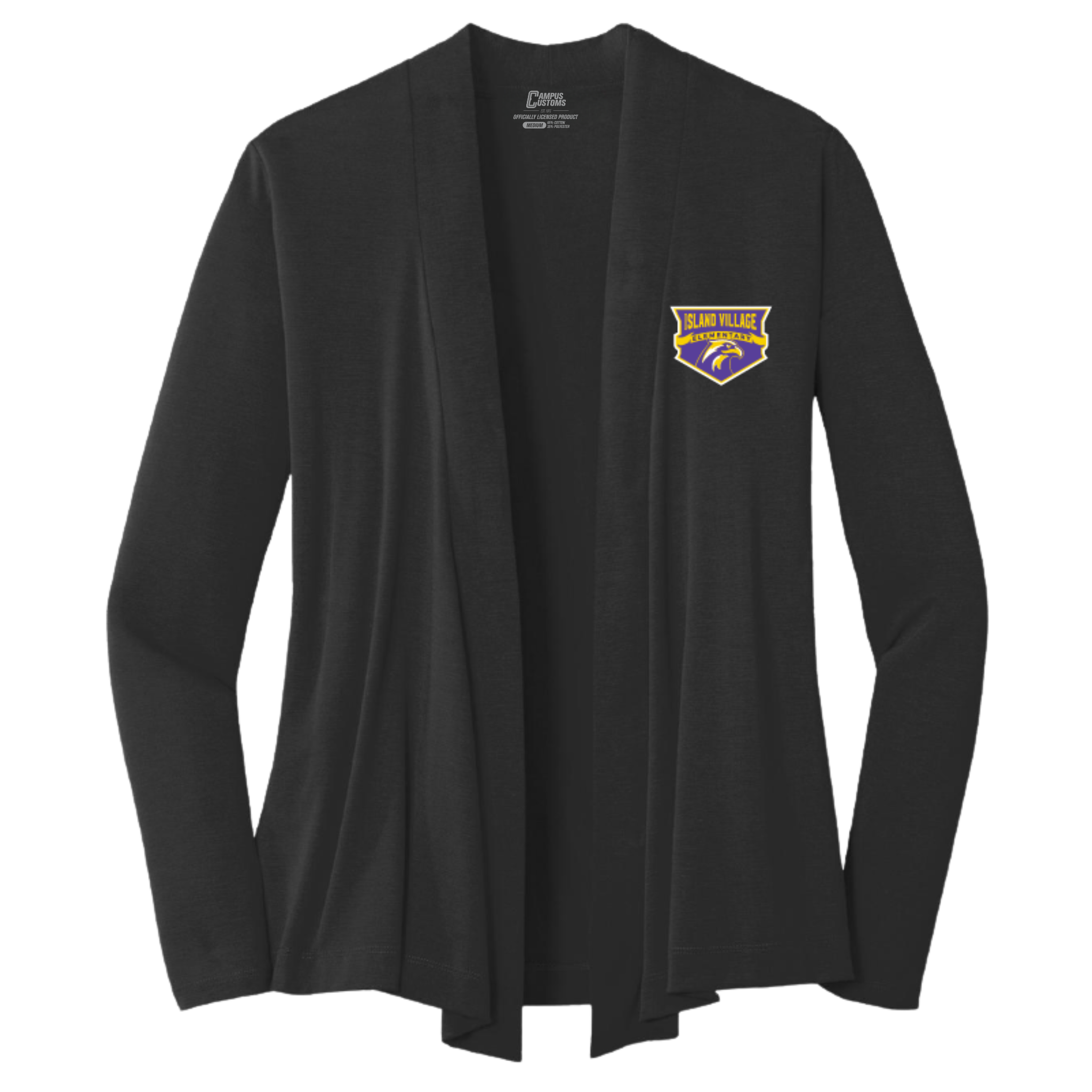 Womens IVES Shield Open Front Cardigan